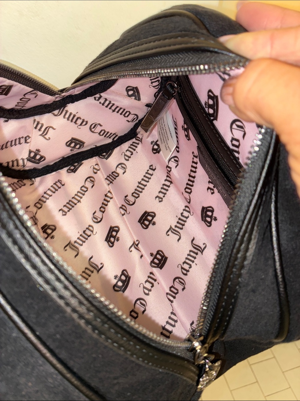 Juicy Couture velour satchel - Picture 5 of 6